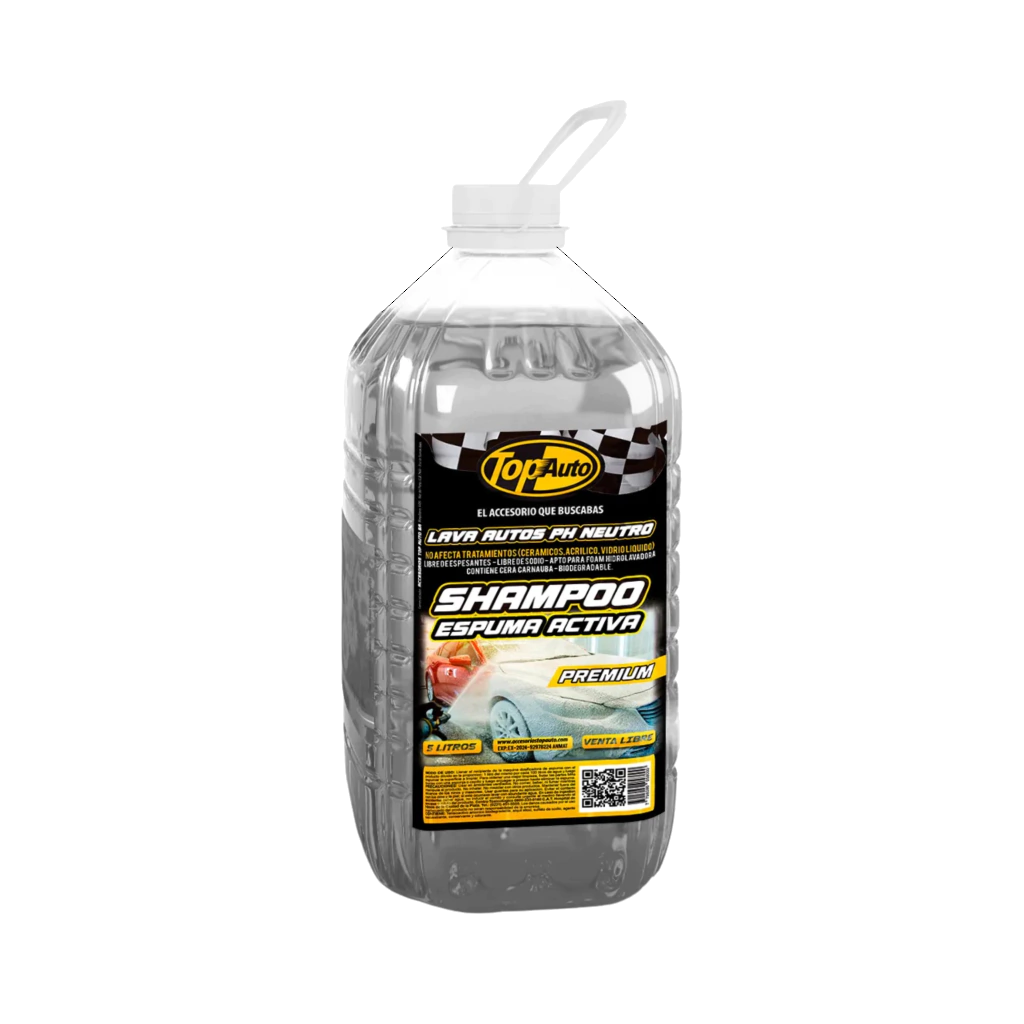 SHAMPOO ESPUMA ACTIVA  5 Lts. TOP AUTO PREMIUN