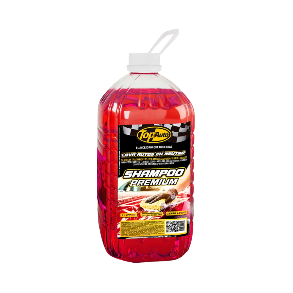Shampoo Premium PH Neutro con Cera Carnauba - Top Auto - 5 L