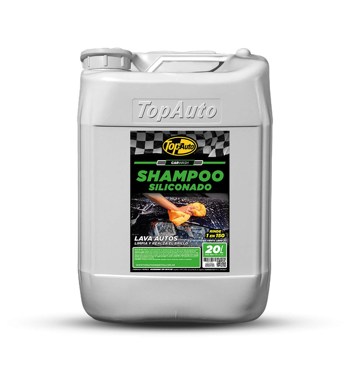 Shampoo Siliconado Verde Car Wash - Top Auto - 20 L