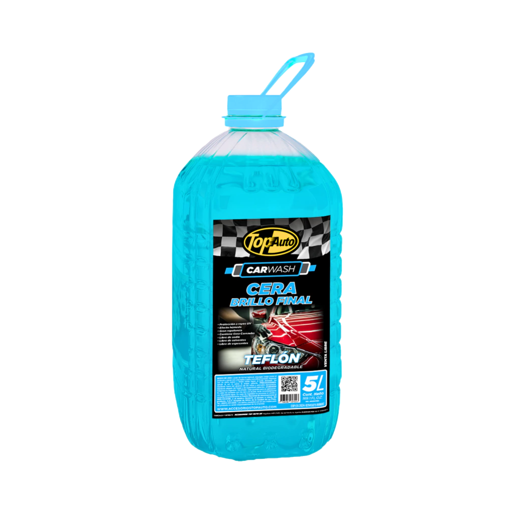 CAR WASH BRILLO FINAL AZUL TEFLON 5 Lts CAR WASH