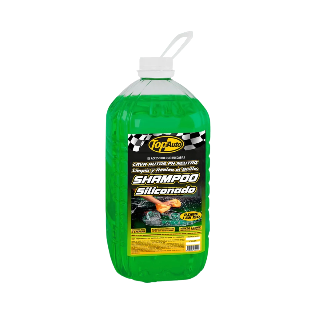 Shampoo Siliconado Verde - Top Auto - 5 L