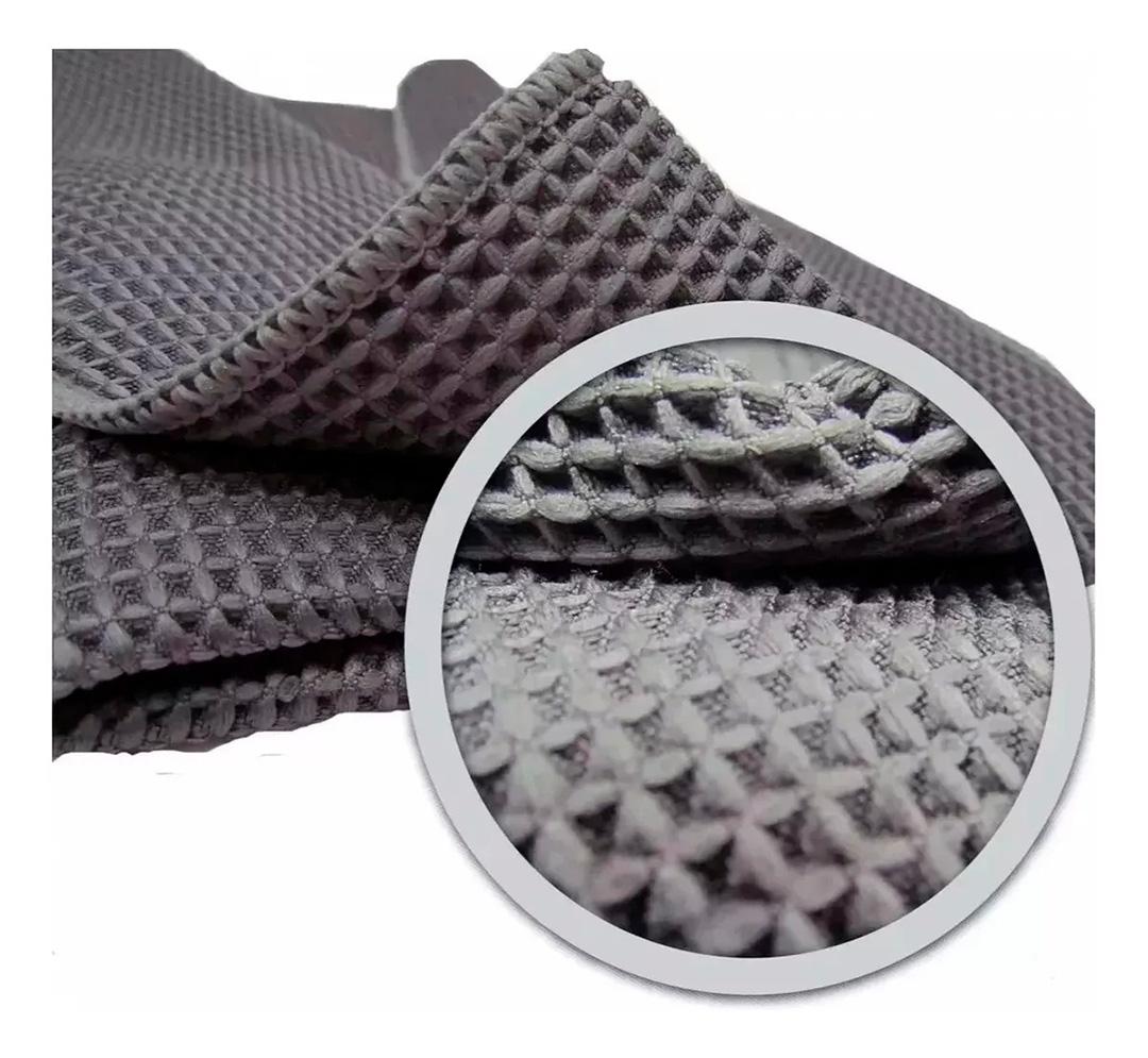 PAÑO MICROFIBRA GRIS WAFFLE 40X60